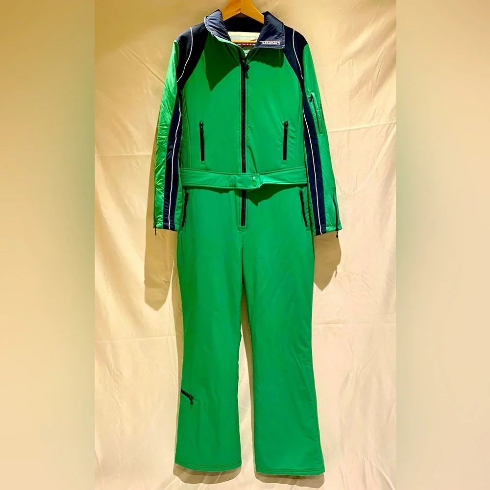 Tara Shakti Vintage-Inspired Snow Suit, Kelly Green, NWT, size XL - Picture 2 of 16